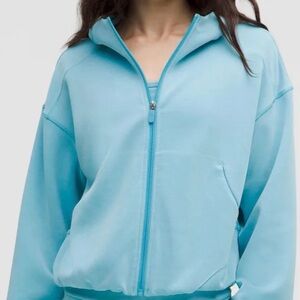 Lululemon Softstream Full Zip hoodie - washed blue